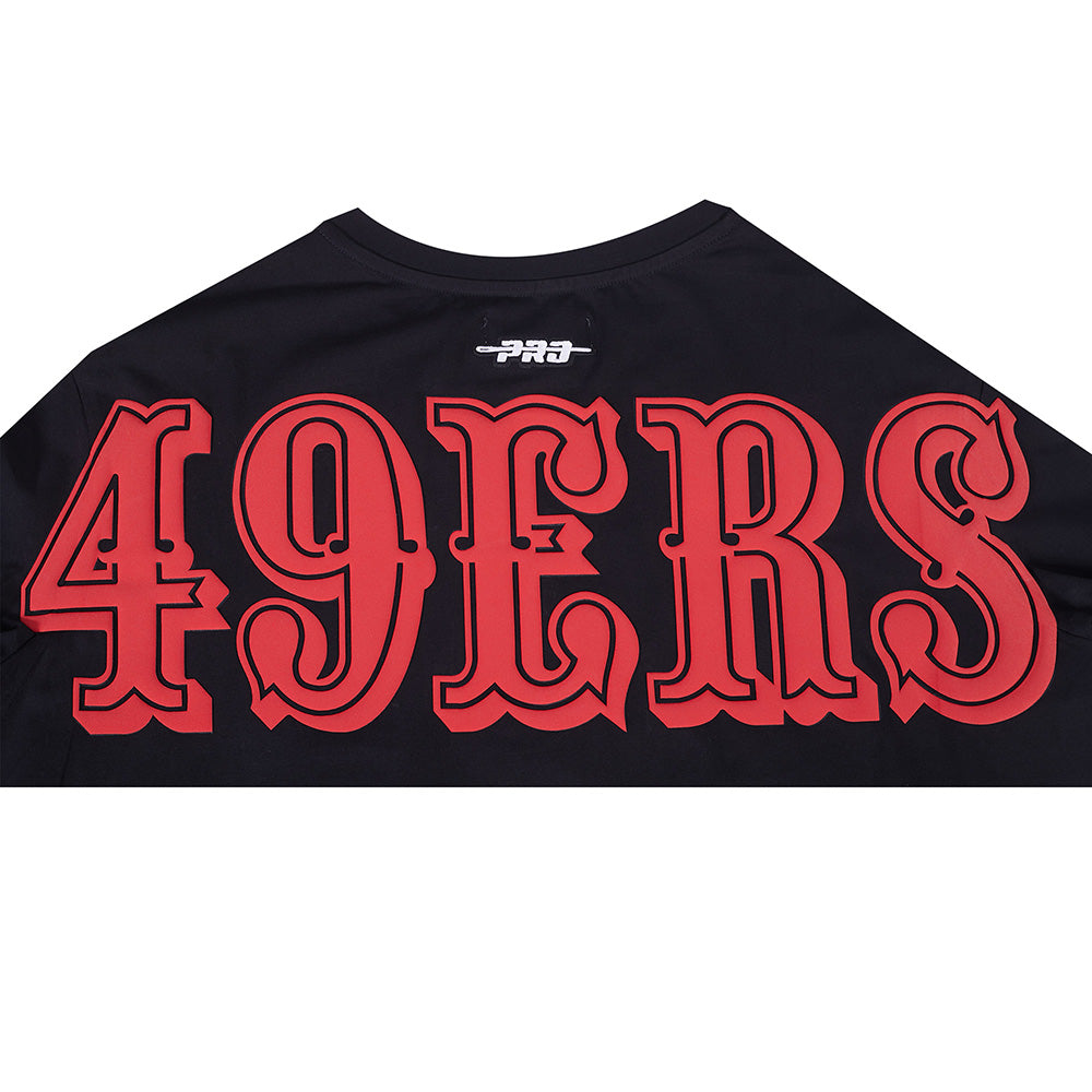 NFL SAN FRANCISCO 49ERS PLAYBACK WOMEN'S SHIRT (BLACK)