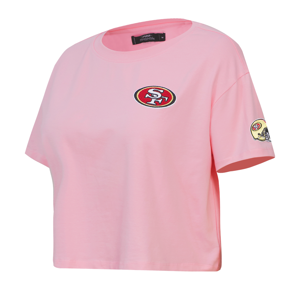 NFL SAN FRANCISCO 49ERS CLASSIC WOMEN'S BOXY TEE (PINK)