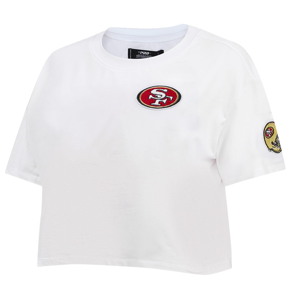 NFL SAN FRANCISCO 49ERS CLASSIC WOMEN'S BOXY TEE (WHITE)