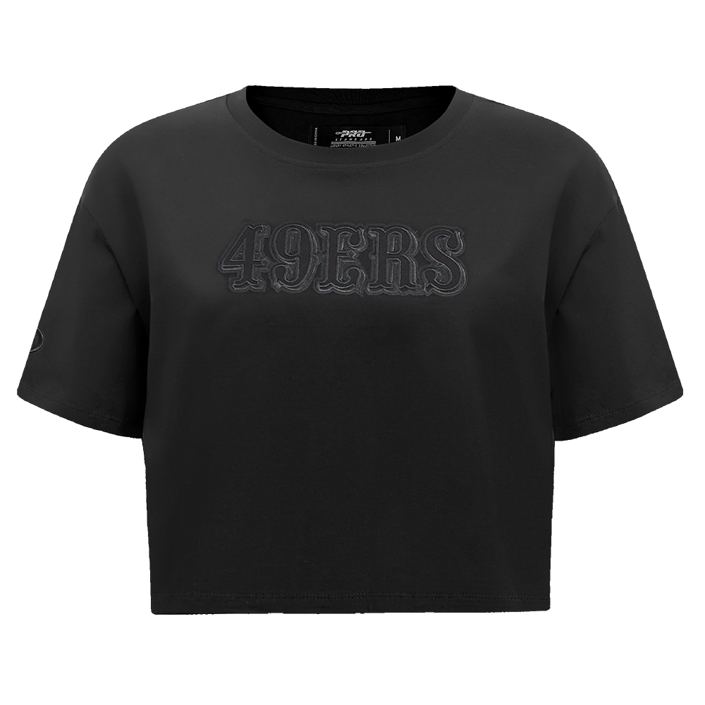 NFL SAN FRANCISCO 49ERS NEUTRAL WOMEN'S BOXY TEE (BLACK)