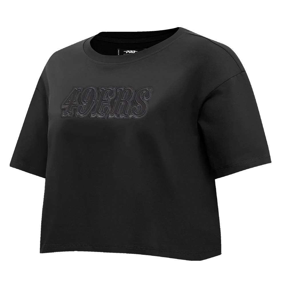 NFL SAN FRANCISCO 49ERS NEUTRAL WOMEN'S BOXY TEE (BLACK)