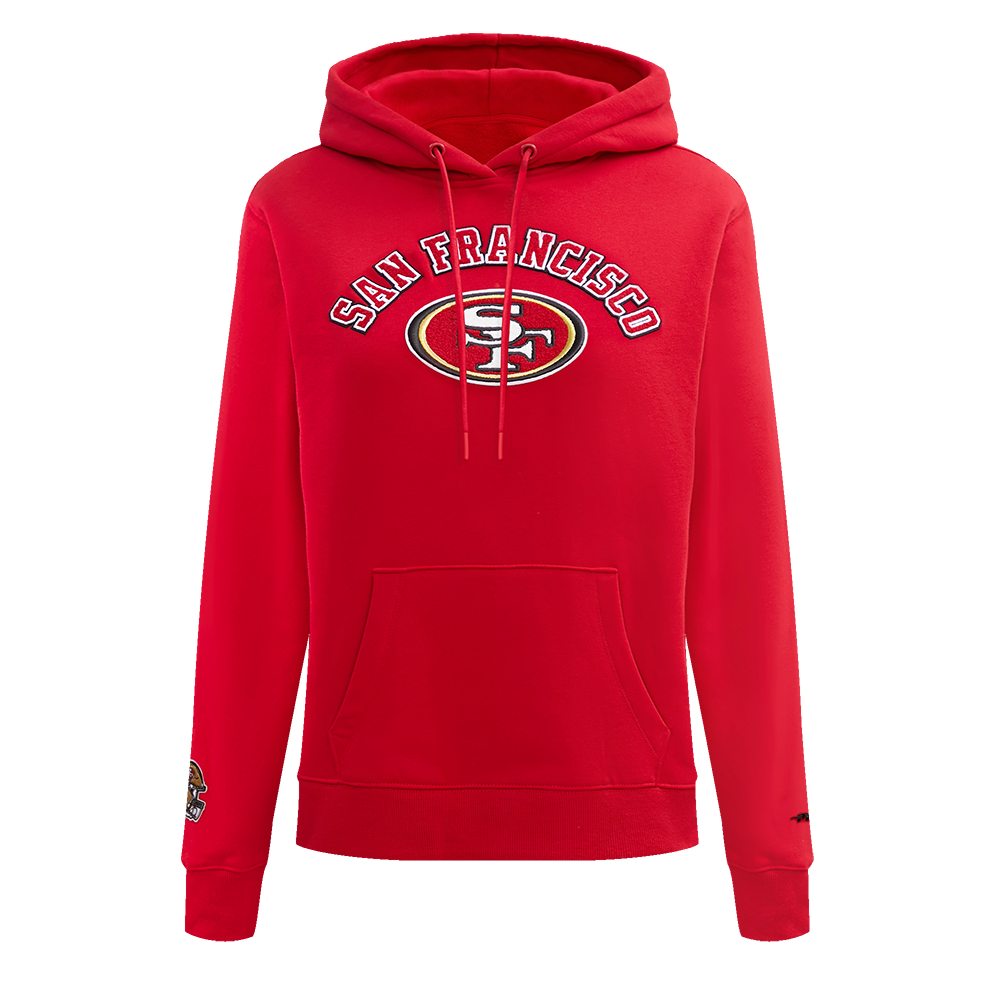 NFL SAN FRANCISCO 49ERS CLASSIC CHANDAIL À CAPUCHON EN MOLLETON (ROUGE)