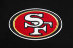 NFL SAN FRANCISCO 49ERS CLASSIC CHANDAIL À CAPUCHON COURT EN MOLLETON (NOIR)