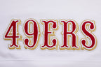 NFL SAN FRANCISCO 49ERS CLASSIC CHANDAIL À CAPUCHON COURT EN MOLLETON (BLANC)
