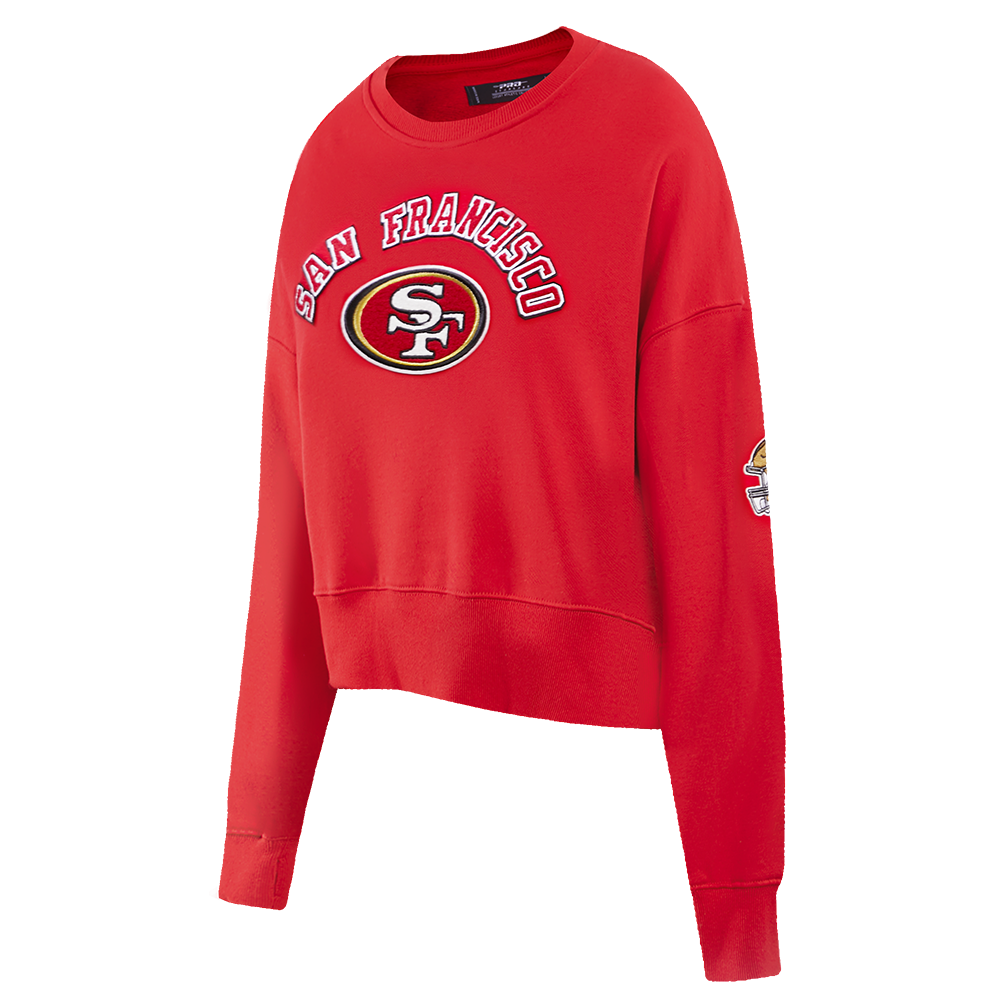 NFL SAN FRANCISCO 49ERS CLASSIC FLEECE CREWNECK (RED)