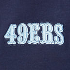 NFL SAN FRANCISCO 49ERS COUNTRY CLUB CHANDAIL À COL ROND EN MAILLE DOUBLE POUR FEMME (MARINE MINUIT)