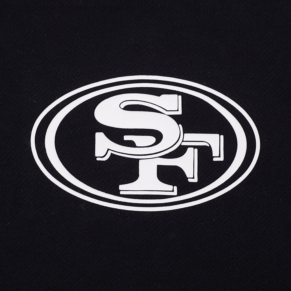 NFL SAN FRANCISCO 49ERS CHANDAIL OUATÉ À COL ROND POUR FEMME (NOIR)
