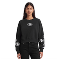 NFL SAN FRANCISCO 49ERS CHANDAIL OUATÉ À COL ROND POUR FEMME (NOIR)