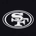 NFL SAN FRANCISCO 49ERS CHANDAIL À CAPUCHON COURT À GLISSIÈRE POUR FEMME (NOIR)