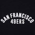 NFL SAN FRANCISCO 49ERS CHANDAIL À CAPUCHON COURT À GLISSIÈRE POUR FEMME (NOIR)