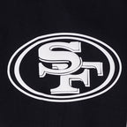 NFL SAN FRANCISCO 49ERS CHANDAIL À CAPUCHON COURT À GLISSIÈRE POUR FEMME (NOIR)