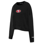NFL SAN FRANCISCO 49ERS PLAYBACK WOMEN'S SWEATSHIRT (BLACK)