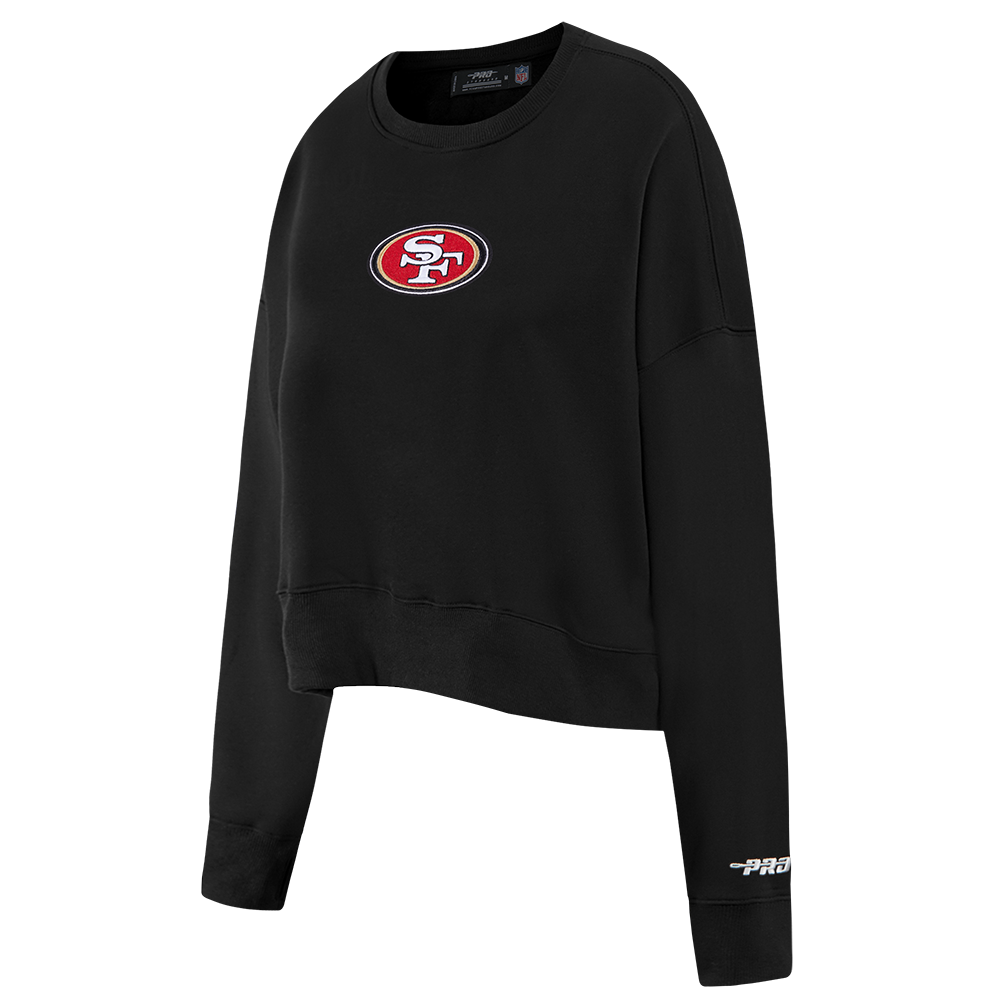 NFL SAN FRANCISCO 49ERS PLAYBACK WOMEN'S SWEATSHIRT (BLACK)