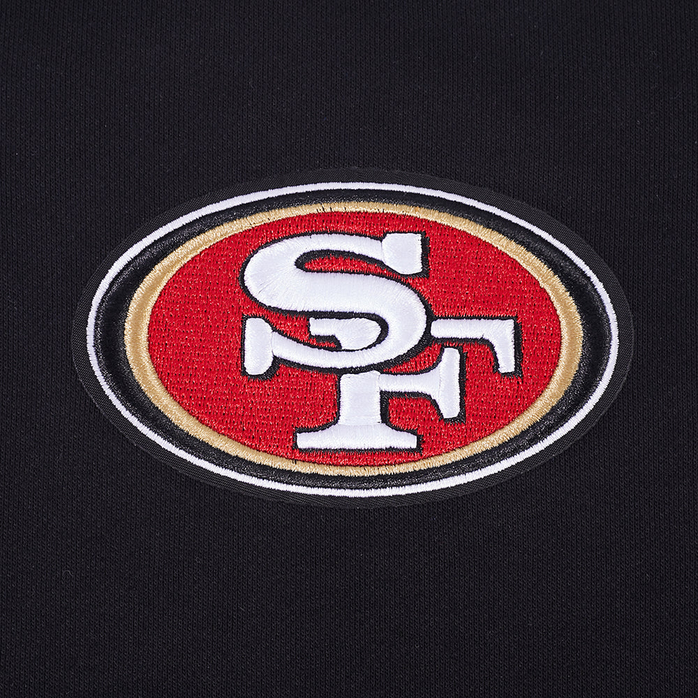 NFL SAN FRANCISCO 49ERS PLAYBACK WOMEN'S SWEATSHIRT (BLACK)