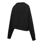 NFL SAN FRANCISCO 49ERS TRIPLE BLACK CHANDAIL À COL ROND EN MOLLETON POUR FEMME (TRIPLE NOIR)