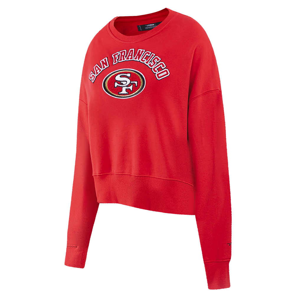 NFL SAN FRANCISCO 49ERS CLASSIC WOMEN'S CREWNECK (RED)