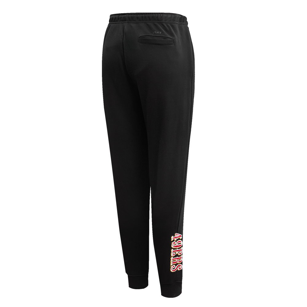 NFL SAN FRANCISCO 49ERS CLASSIC PANTALON OUATÉ EN MOLLETON (NOIR)
