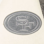 NFL SAN FRANCISCO 49ERS REVERSE FRENCH TERRY BLOUSON COLLÉGIAL POUR FEMME (NOIR/GRIS/COQUILLE D'ŒUF)