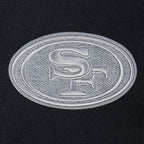 NFL SAN FRANCISCO 49ERS REVERSE FRENCH TERRY BLOUSON COLLÉGIAL POUR FEMME (NOIR/GRIS/COQUILLE D'ŒUF)