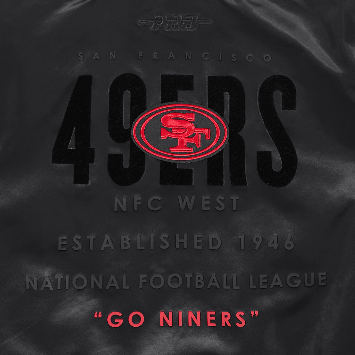 NFL SAN FRANCISCO 49ERS ECLIPSE WOMEN'S COAT (BLACK)