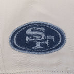 NFL SAN FRANCISCO 49ERS VARSITY BLUES WOMEN'S DENIM VARSITY JACKET (DENIM/LINEN)