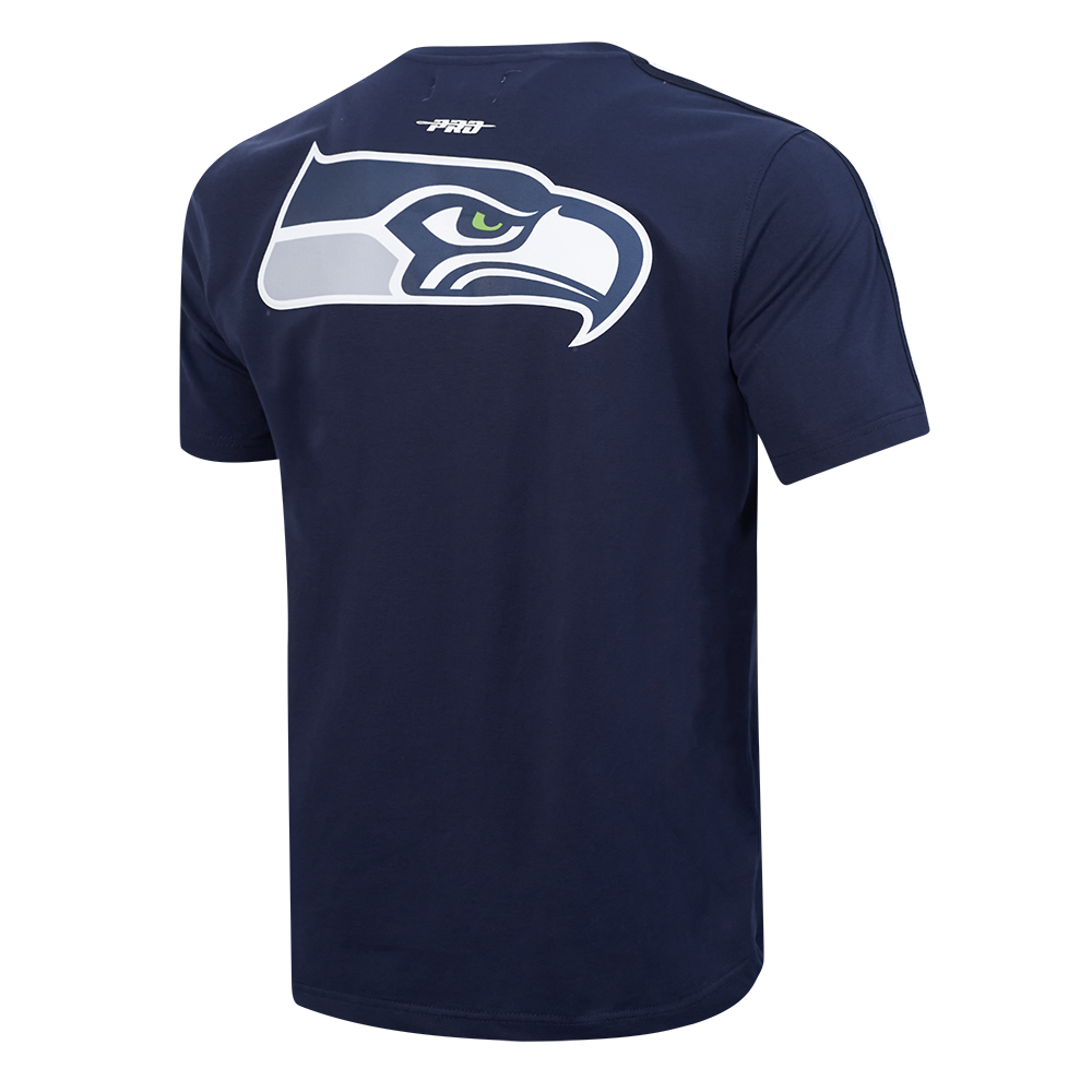 NFL SEATTLE SEAHAWKS CLASSIC MESH MEN'S SJ STRIPED TEE (MIDNIGHT NAVY)