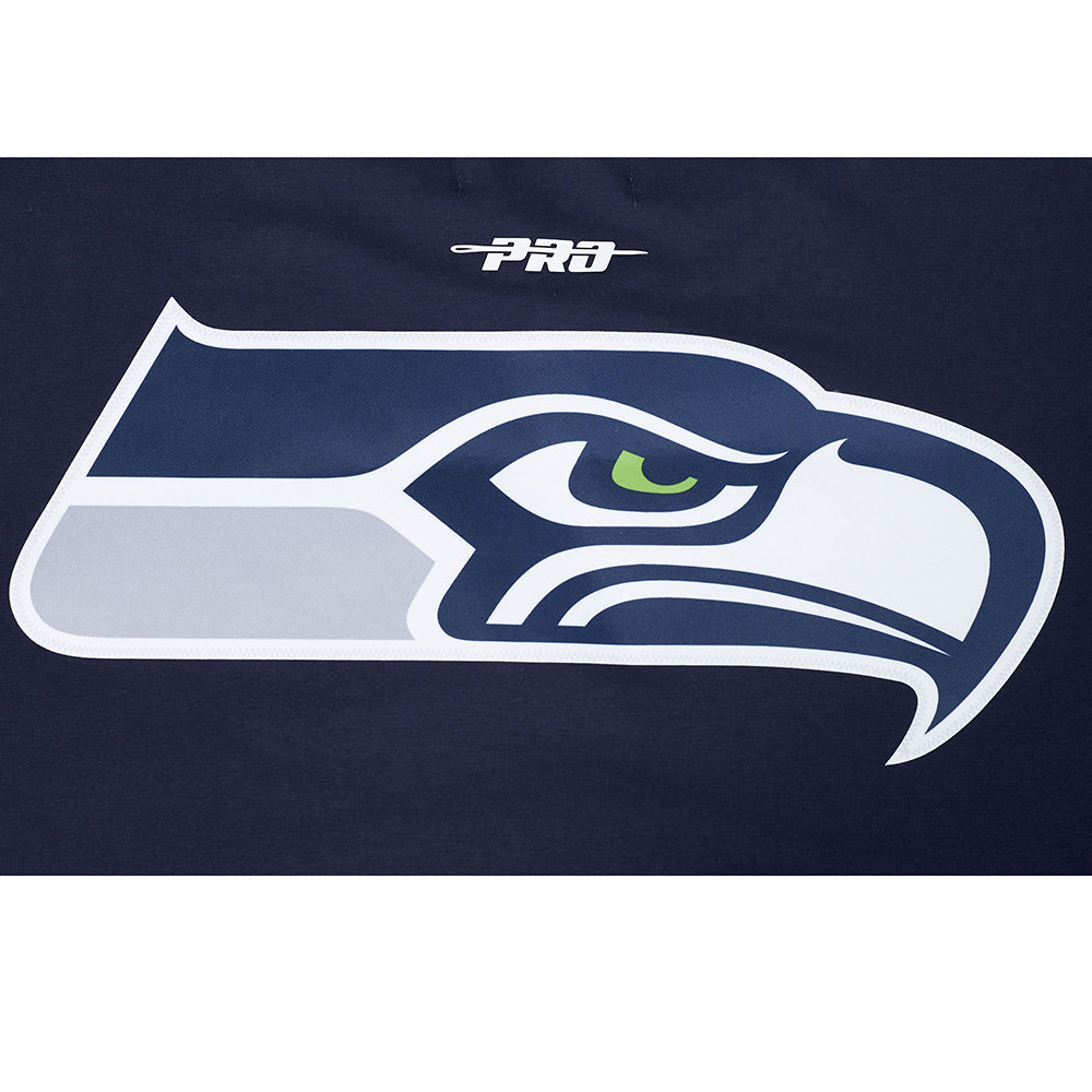 NFL SEATTLE SEAHAWKS CLASSIC MESH MEN'S SJ STRIPED TEE (MIDNIGHT NAVY)