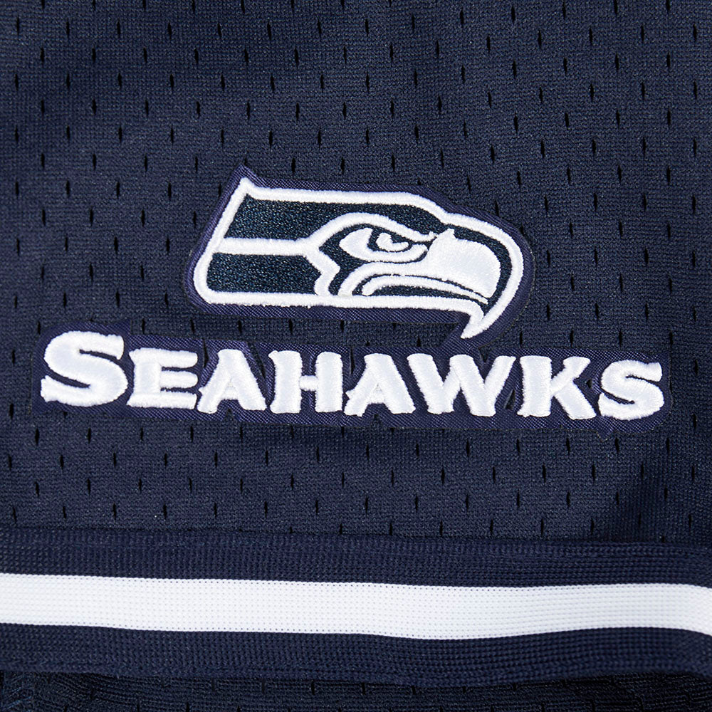 NFL SEATTLE SEAHAWKS CLASSIC MESH BUTTON DOWN SHIRT (MIDNIGHT NAVY)