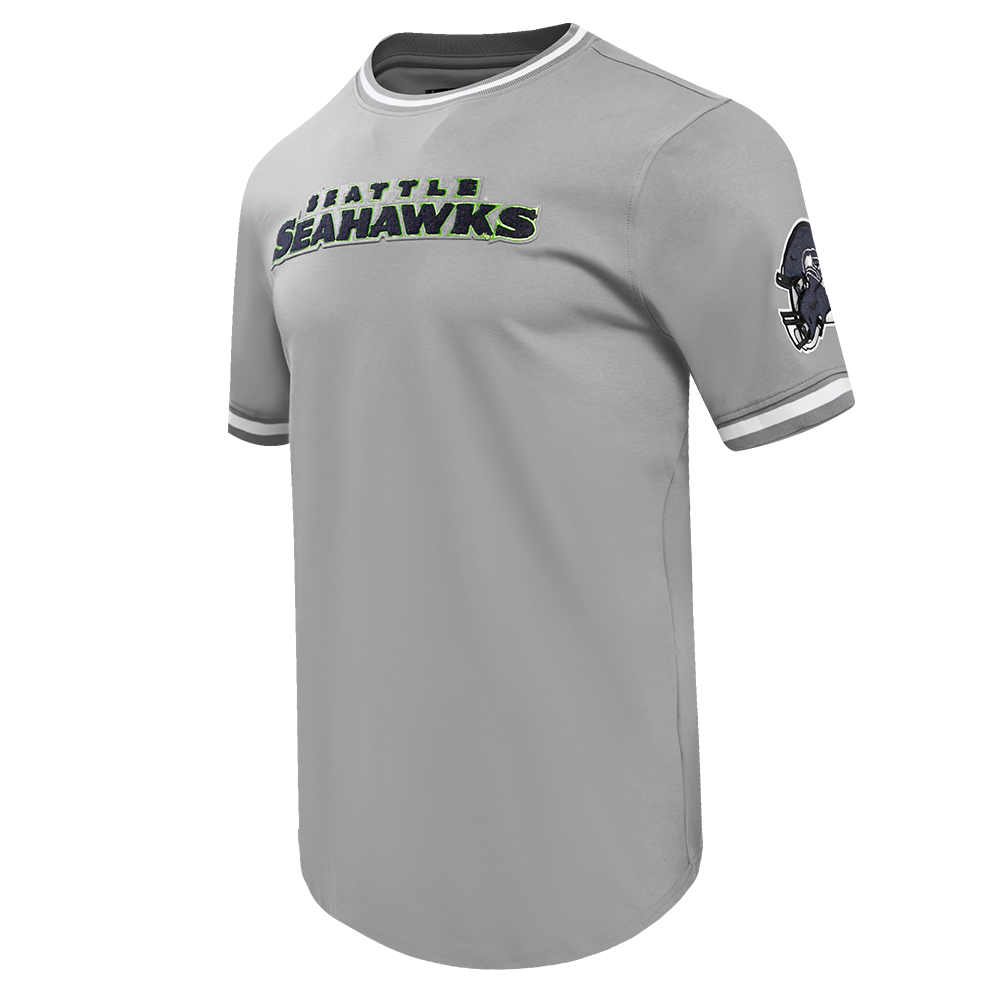 NFL SEATTLE SEAHAWKS CLASSIC CHENILLE DOUBLE KNIT TEE (GRAY)