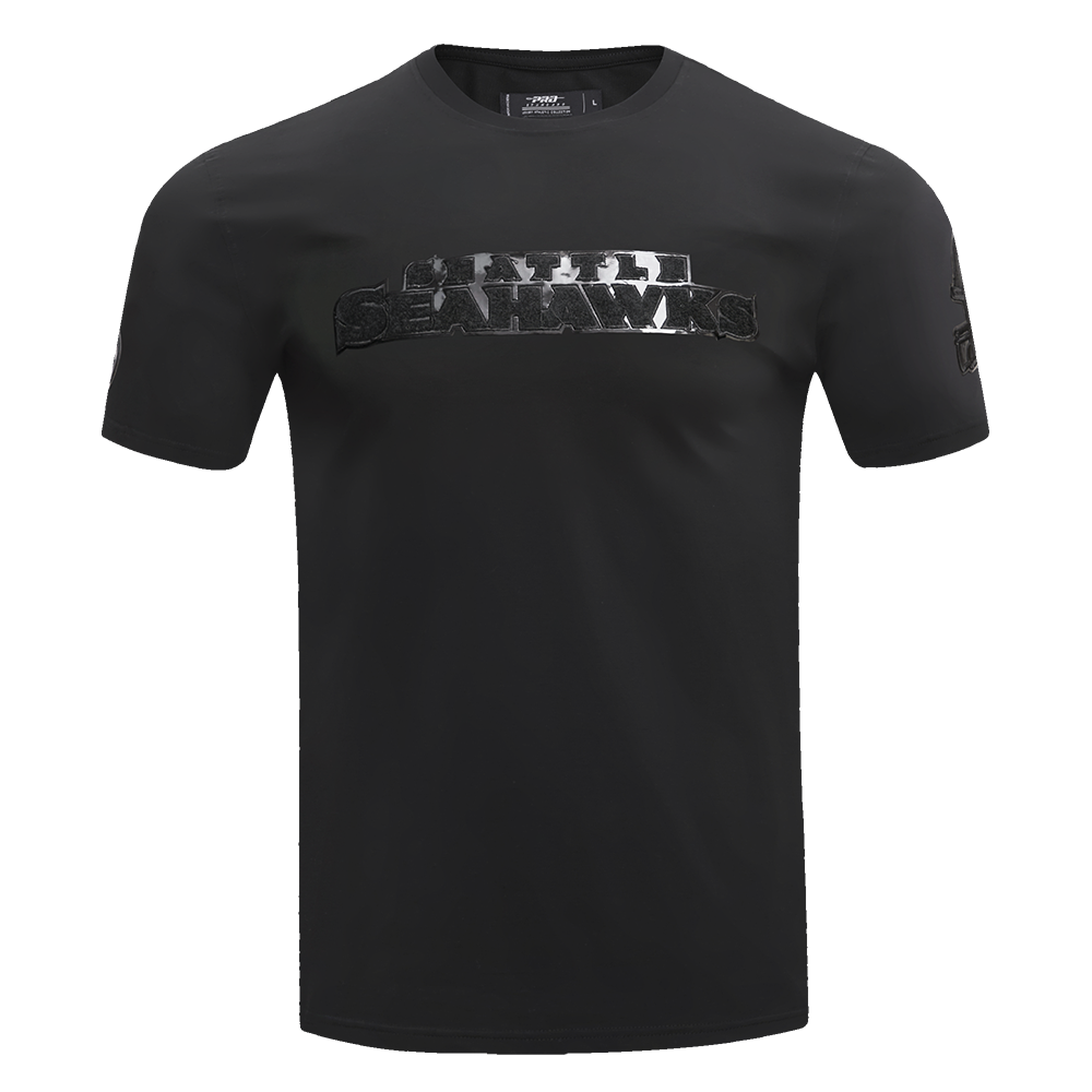 NFL SEATTLE SEAHAWKS TRIPLE BLACK MEN'S   TEE (TRIPLE BLACK)