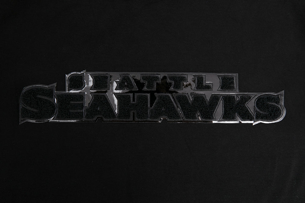 NFL SEATTLE SEAHAWKS TRIPLE BLACK MEN'S   TEE (TRIPLE BLACK)