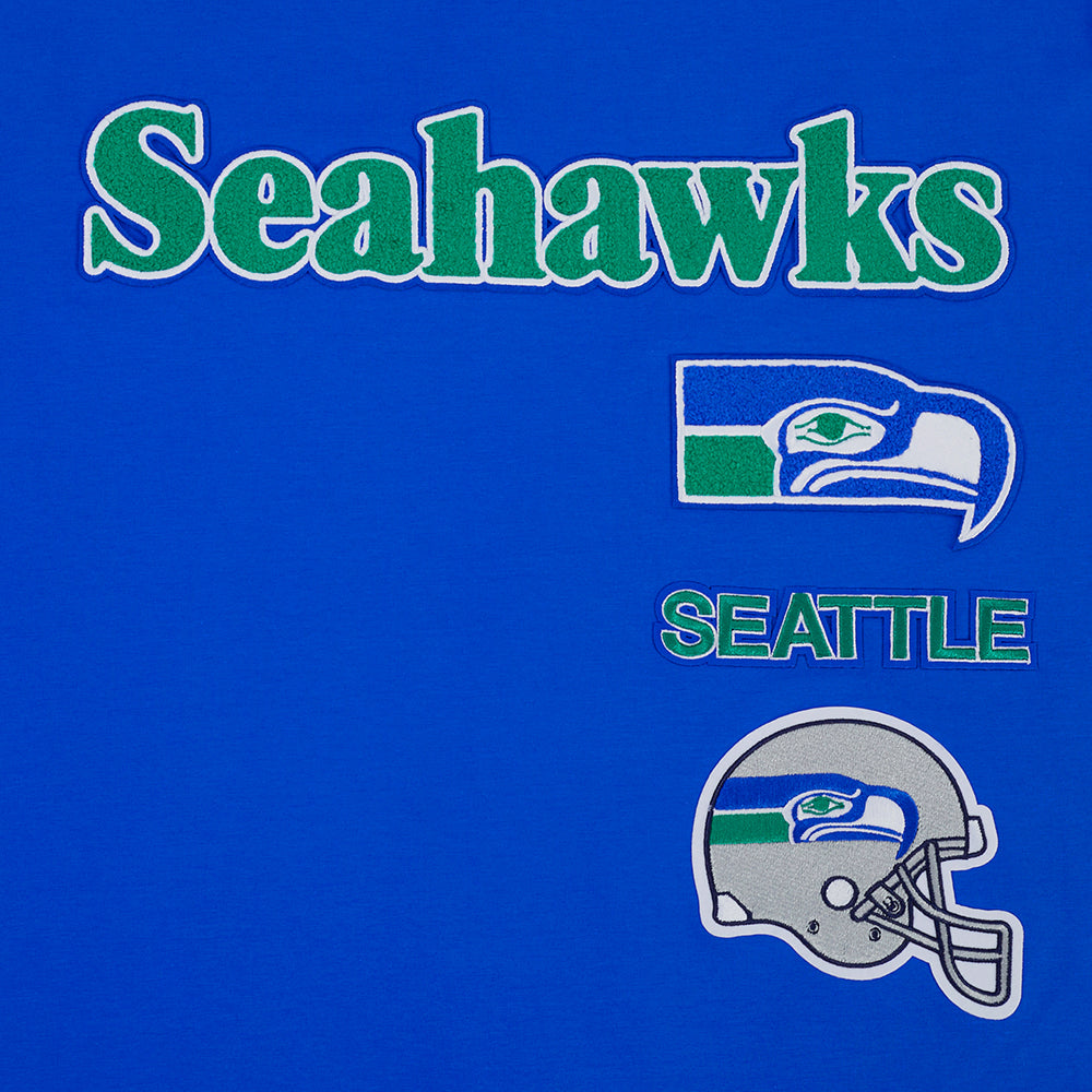 NFL SEATTLE SEAHAWKS RETRO CLASSICS MEN'S SHIRT (ROYAL BLUE)