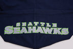 NFL SEATTLE SEAHAWKS CLASSIC CHENILLE ZIP HOODIE (MIDNIGHT NAVY)