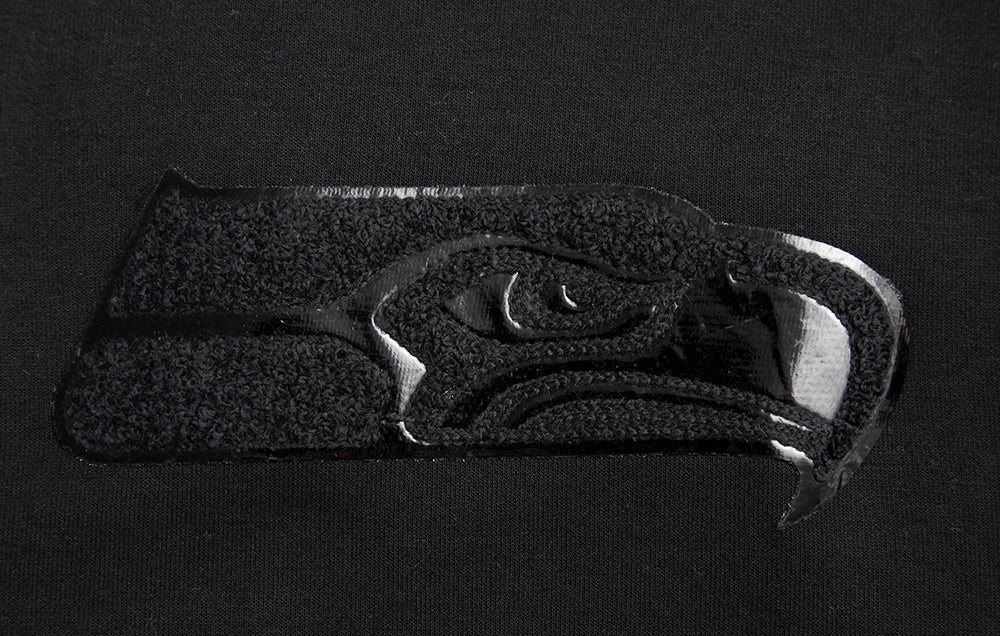 NFL SEATTLE SEAHAWKS TRIPLE BLACK MEN'S DK FZ HOODIE (TRIPLE BLACK)