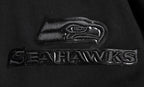 NFL SEATTLE SEAHAWKS TRIPLE BLACK MEN'S DK FZ HOODIE (TRIPLE BLACK)