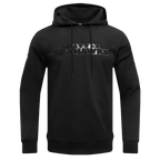 NFL SEATTLE SEAHAWKS TRIPLE BLACK MEN'S DOUBLE KNIT PULLOVER HOODIE (TRIPLE BLACK MEN'S)