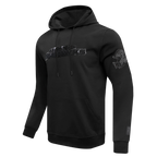NFL SEATTLE SEAHAWKS TRIPLE BLACK MEN'S DOUBLE KNIT PULLOVER HOODIE (TRIPLE BLACK MEN'S)