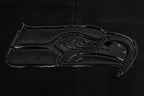 NFL SEATTLE SEAHAWKS TRIPLE BLACK MEN'S DOUBLE KNIT PULLOVER HOODIE (TRIPLE BLACK MEN'S)