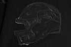 NFL SEATTLE SEAHAWKS TRIPLE BLACK MEN'S DOUBLE KNIT PULLOVER HOODIE (TRIPLE BLACK MEN'S)