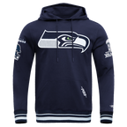 NFL SEATTLE SEAHAWKS CHANDAIL À CAPUCHON MASHUP CÔTELÉ POUR HOMME (MARINE MINUIT)