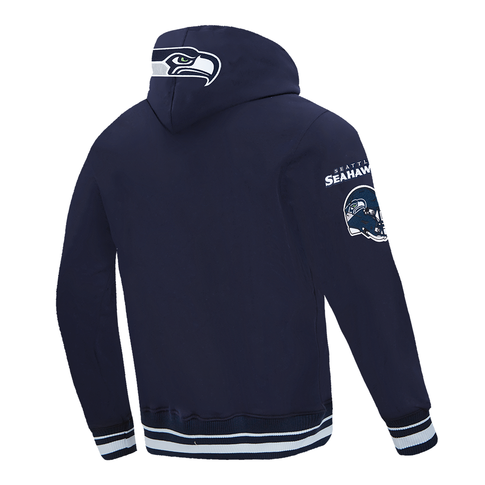 NFL SEATTLE SEAHAWKS CHANDAIL À CAPUCHON MASHUP CÔTELÉ POUR HOMME (MARINE MINUIT)
