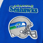 NFL SEATTLE SEAHAWKS RETRO CLASSIC MEN'S PULLOVER HOODIE (ROYAL BLUE)