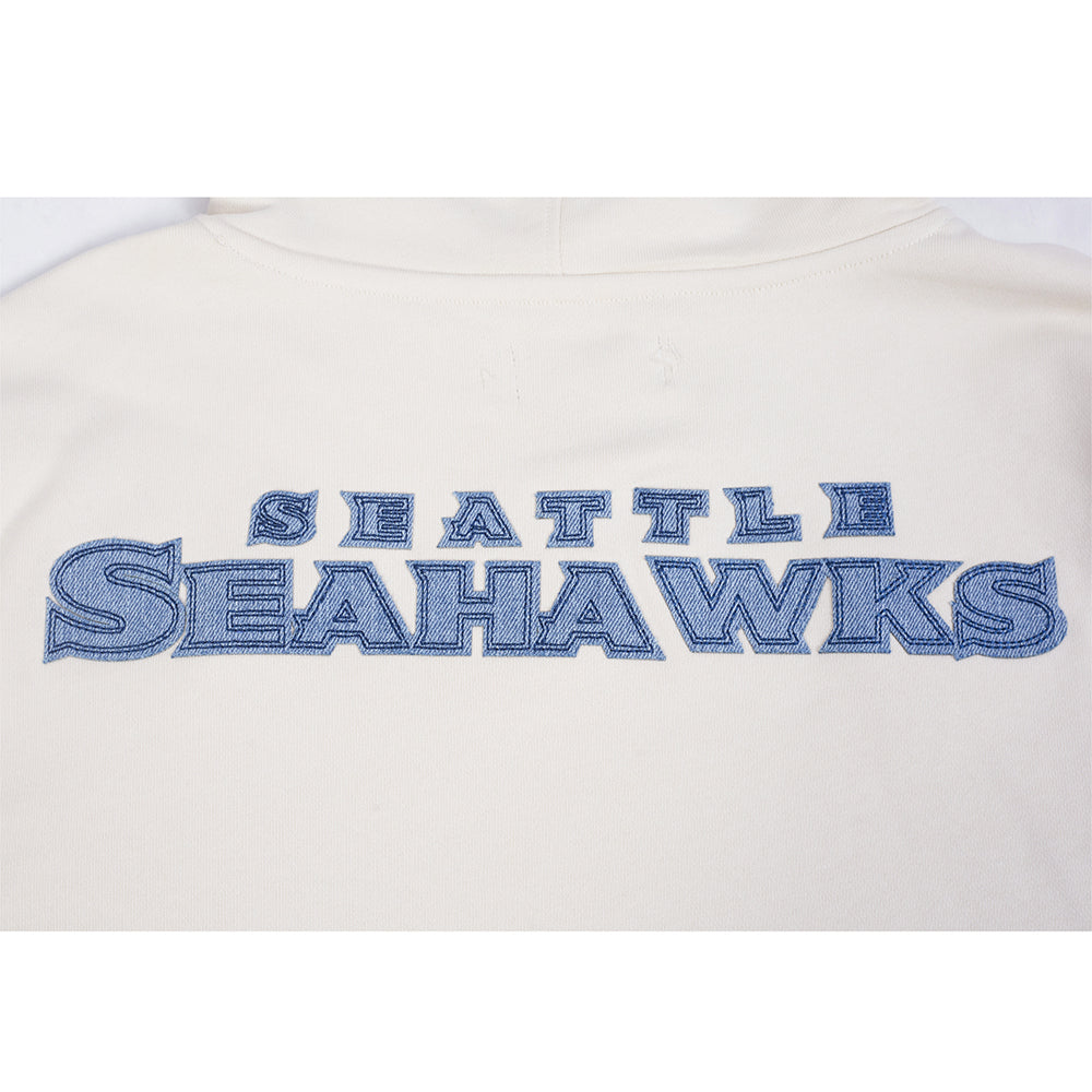 NFL SEATTLE SEAHAWKS VARSITY BLUES MEN'S FLC PO HOODIE (LINEN)