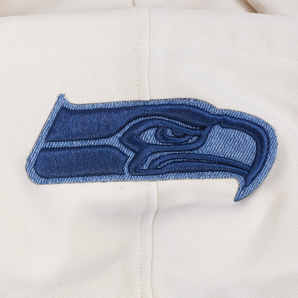 NFL SEATTLE SEAHAWKS VARSITY BLUES MEN'S FLC PO HOODIE (LINEN)