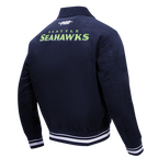 NFL SEATTLE SEAHAWKS CLASSIC CORDUROY MEN'S COAT (MIDNIGHT NAVY)