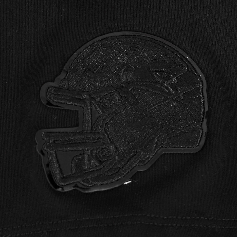 NFL SEATTLE SEAHAWKS TRIPLE BLACK T-SHIRT EN JERSEY SIMPLE À COUPE CARRÉE POUR FEMME (TRIPLE NOIR)