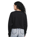NFL SEATTLE SEAHAWKS TRIPLE BLACK WOMEN'S FLC CREWNECK (TRIPLE BLACK WOMEN'S)