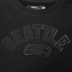 NFL SEATTLE SEAHAWKS TRIPLE BLACK WOMEN'S FLC CREWNECK (TRIPLE BLACK WOMEN'S)