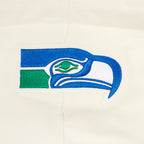 NFL SEATTLE SEAHAWKS RETRO CLASSICS WOMEN'S SWEATSHIRT (EGGSHELL/ROYAL BLUE)