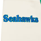 NFL SEATTLE SEAHAWKS RETRO CLASSICS WOMEN'S SWEATSHIRT (EGGSHELL/ROYAL BLUE)
